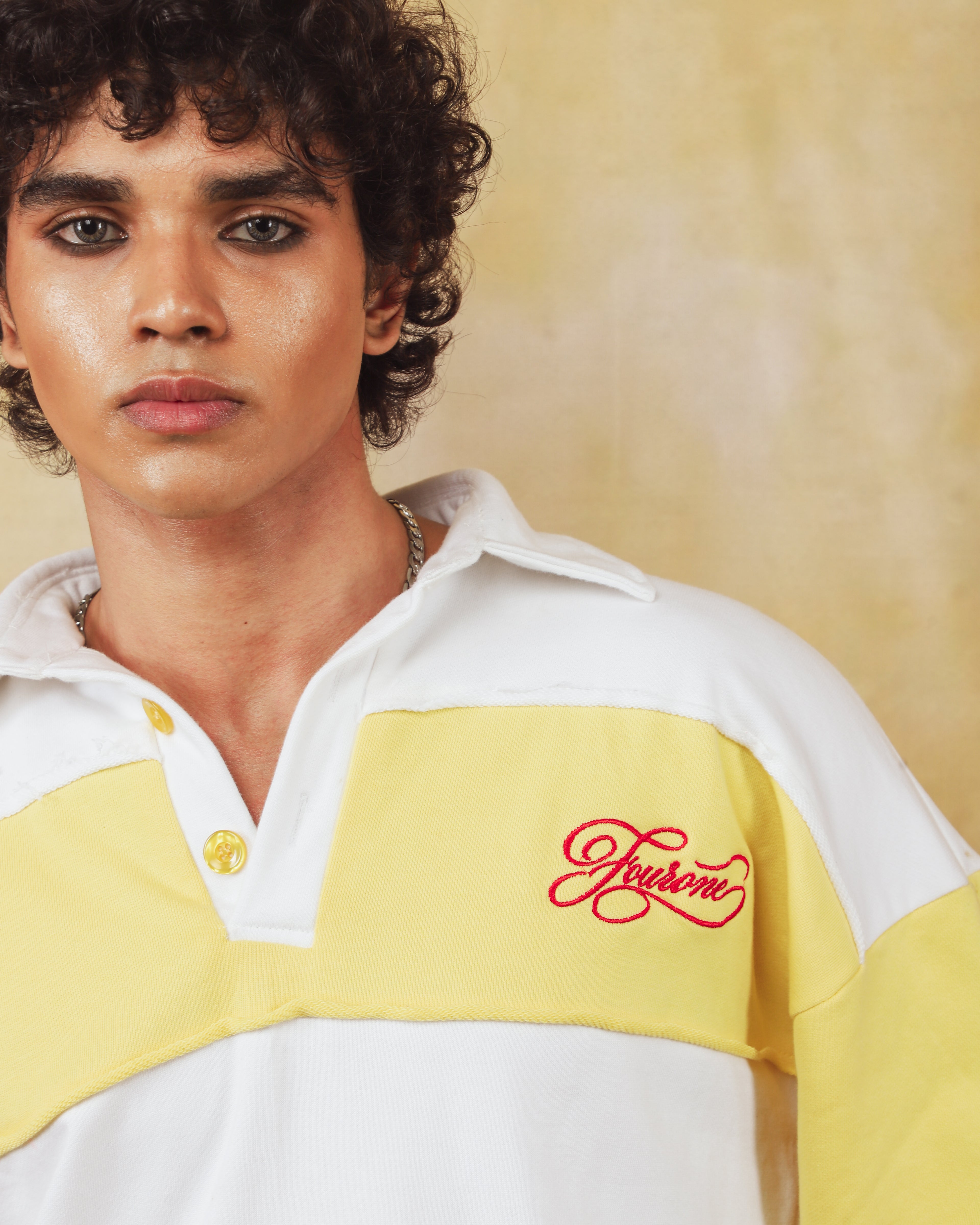 Yellow & White Striped T-shirt