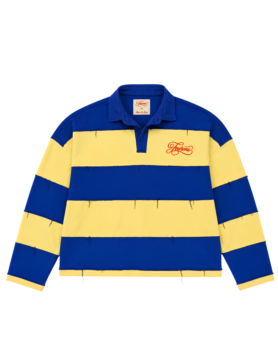Blue & Yellow Striped T-shirt