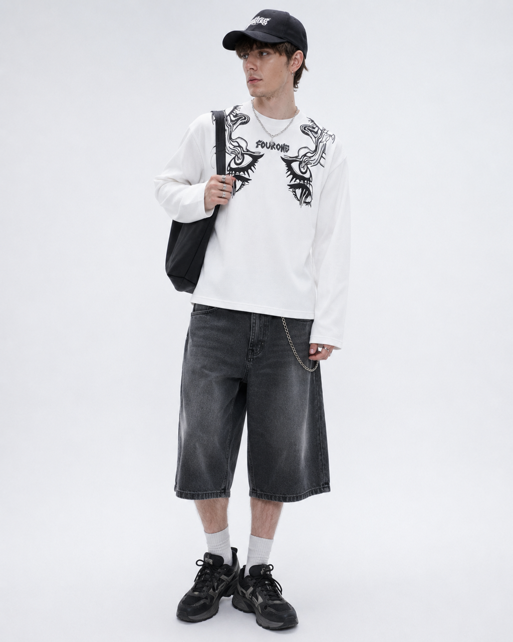 Chosen White Waffle Tshirt
