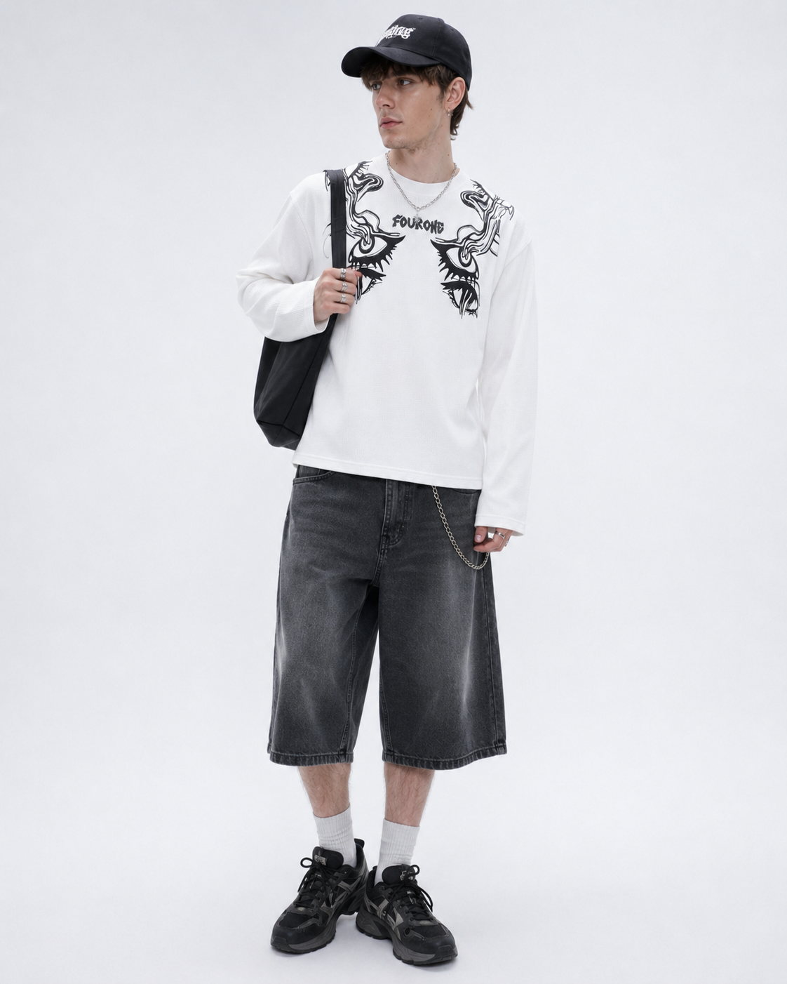 Chosen White Waffle Tshirt