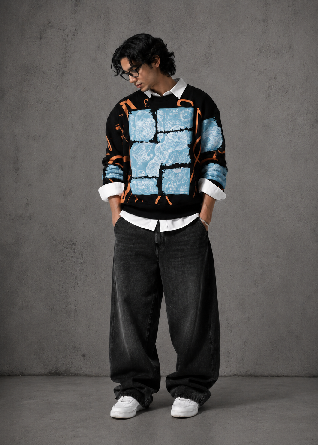 Greek Oversized Sweatshirt