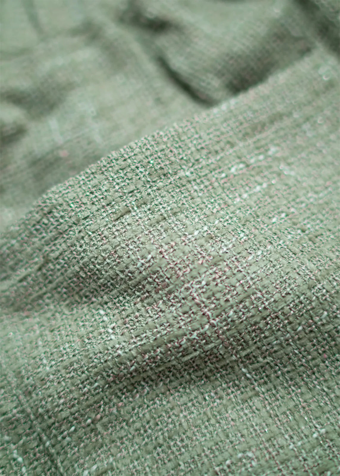 GREEN TWEED PANTS