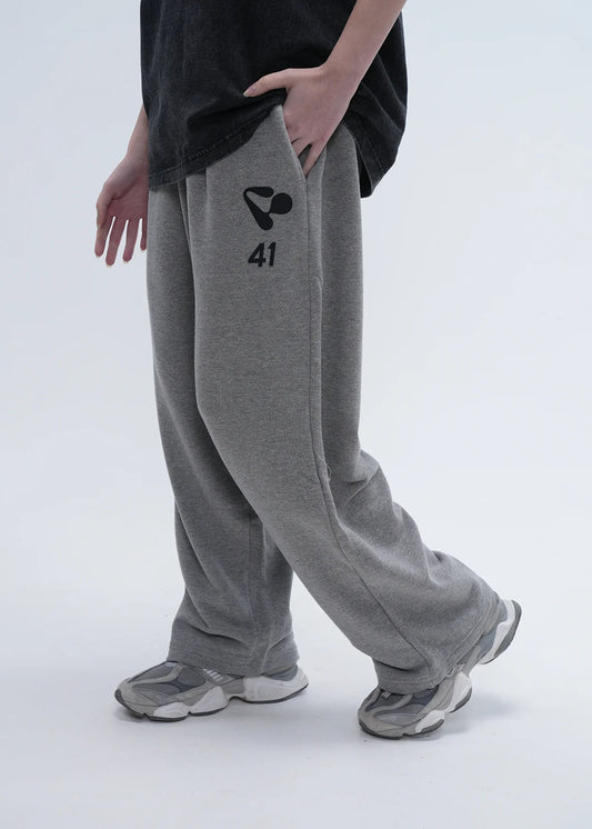 Grey Baggy Fit Pants