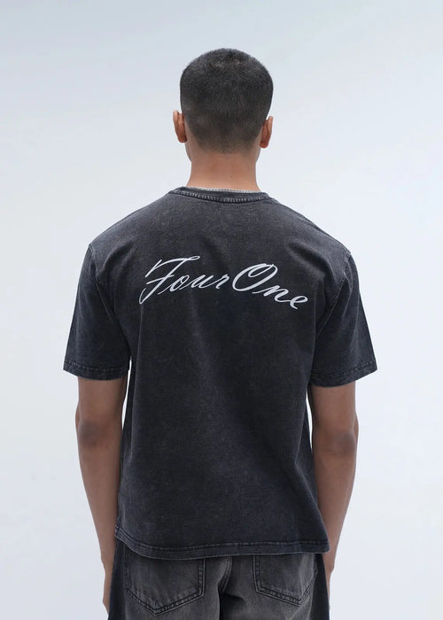 Black Heavenly Oversized Cotton T-Shirt