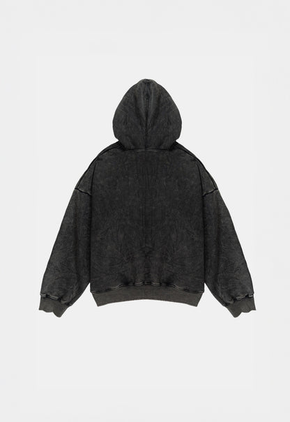 Grey Washed Searching Hoodie