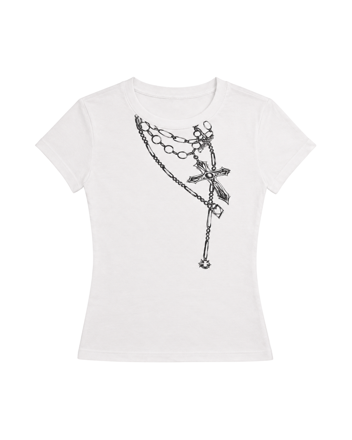 White Sacred Crop Top